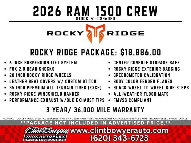 2026 RAM 1500 Rocky Ridge Big Horn/Lone Star