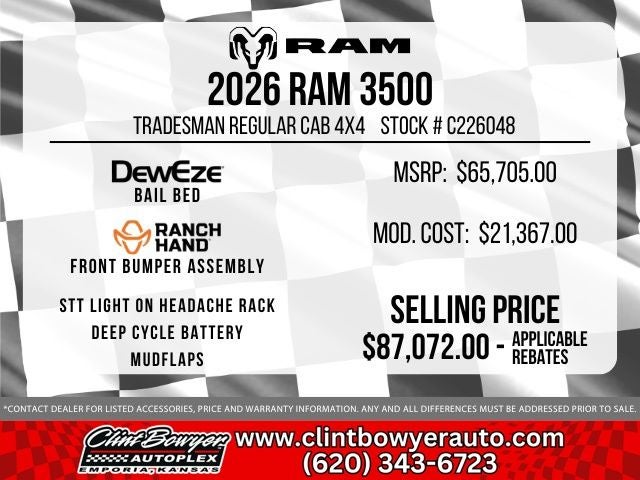 2026 RAM 3500 Tradesman