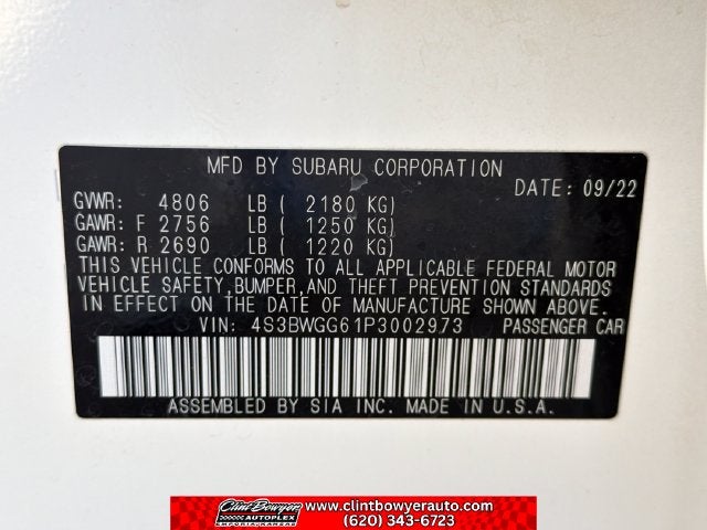 2023 Subaru Legacy Sport