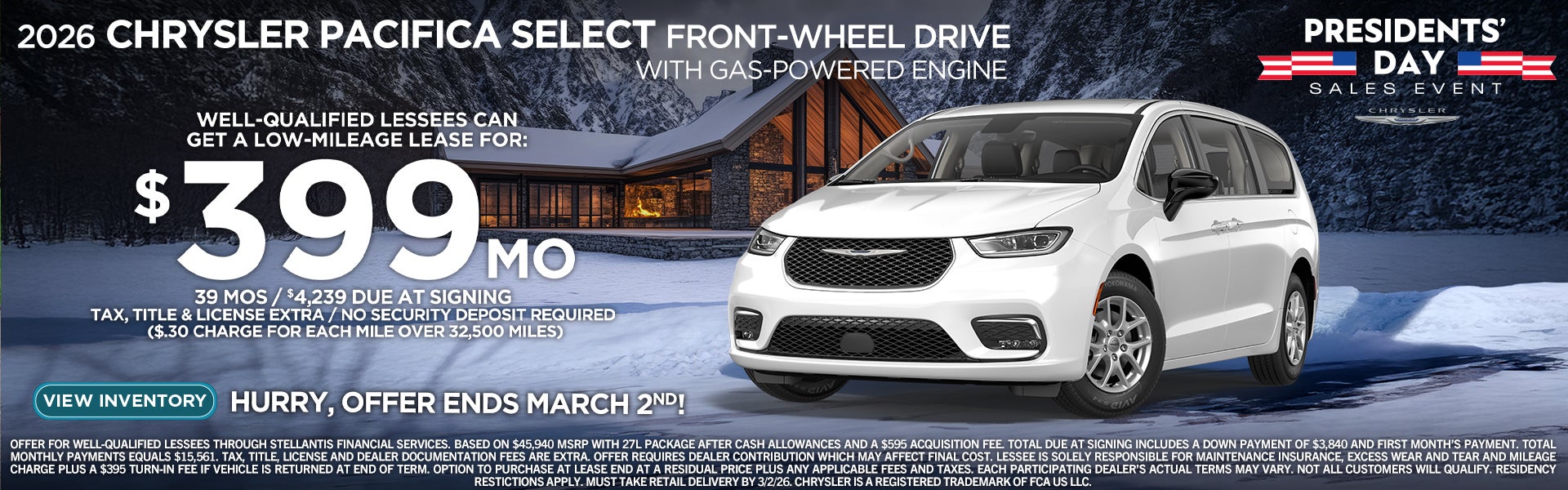 2026 Chrysler Pacifica 