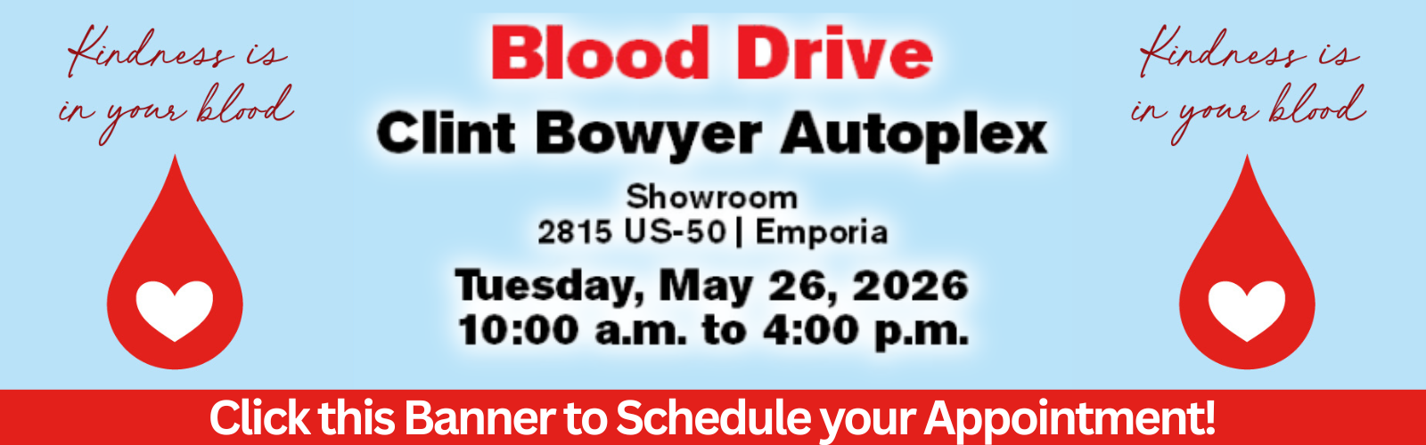 blood drive sign up click here